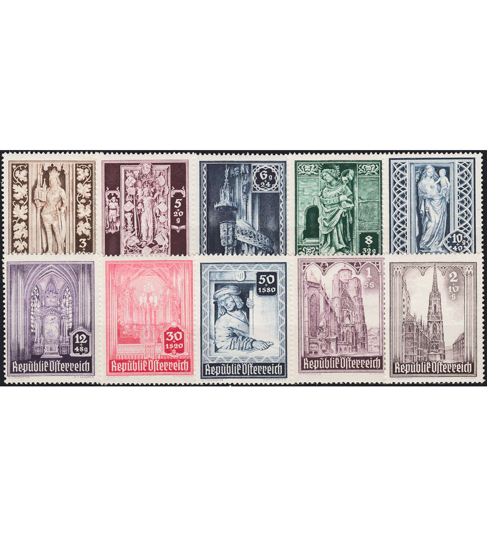 sterreich Nr. 791-800 postfrisch Stephansdom 1946