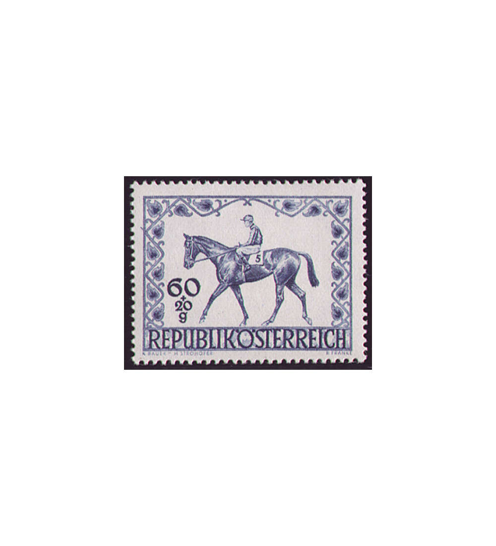 sterreich Nr. 811 postfrisch  Pferderennen 1947