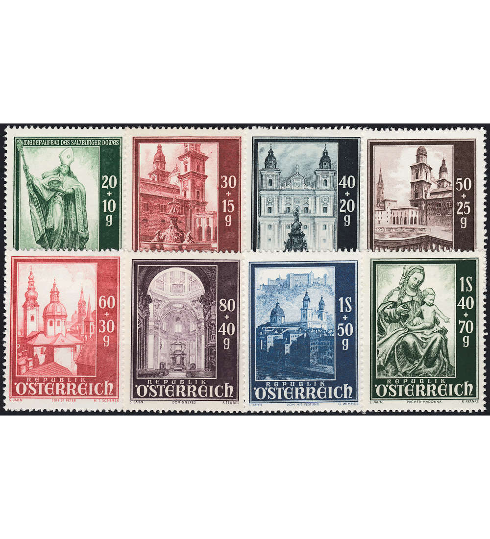 sterreich Nr. 885-892 postfr. Salzburger Dom 1948