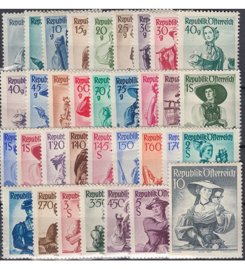 sterreich Nr. 893-926 postfrisch Trachten