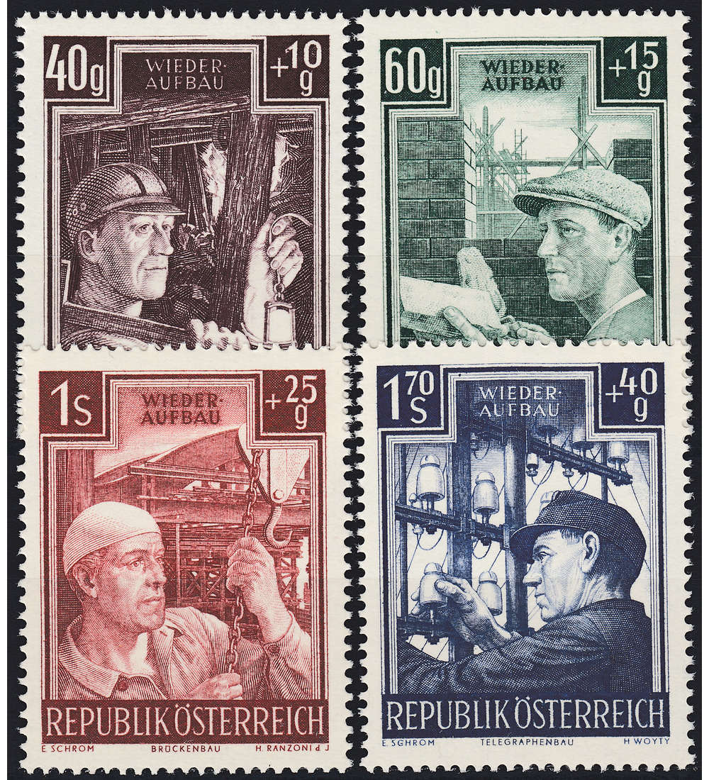 sterreich Nr. 960-963 postfrisch  Wiederaufbau