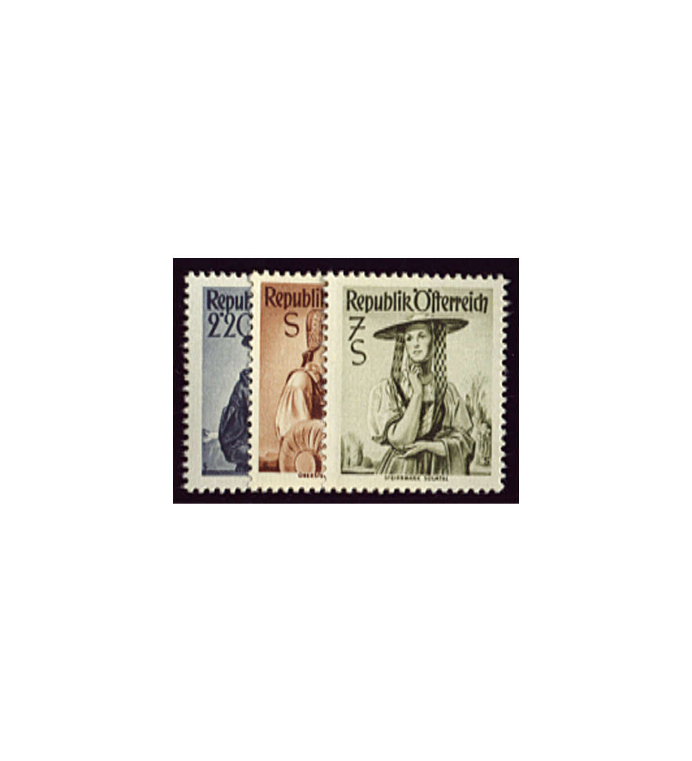 sterreich Nr. 978-980 postfrisch Trachten