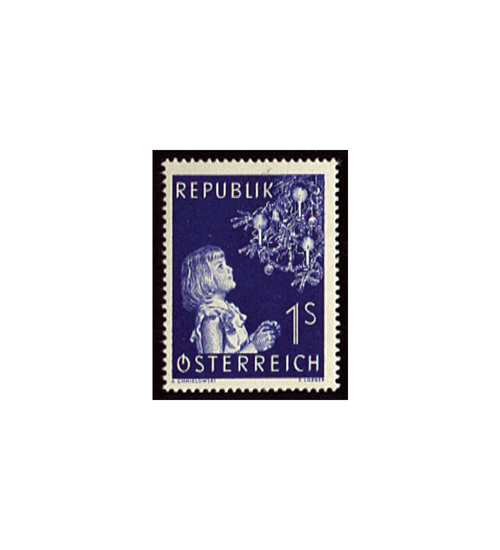 sterreich Nr. 1009 postfrisch Weihnachten 1954