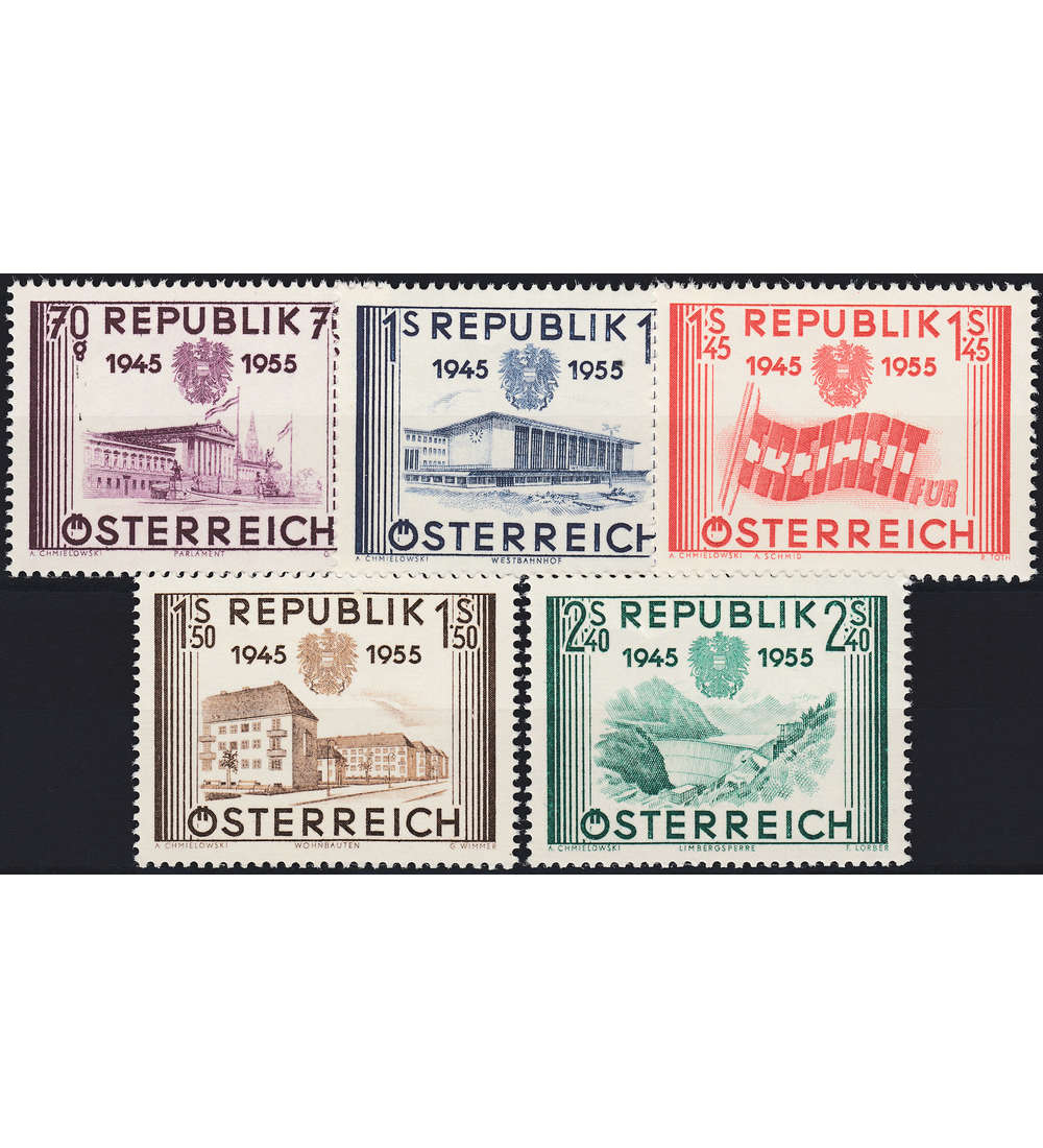 sterreich Nr. 1012-16 postfr. Unabhngigkeit