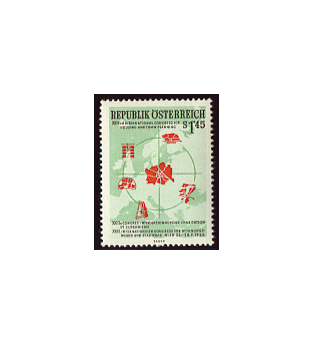 sterreich Nr. 1027 postfrisch Stdtebaukongre
