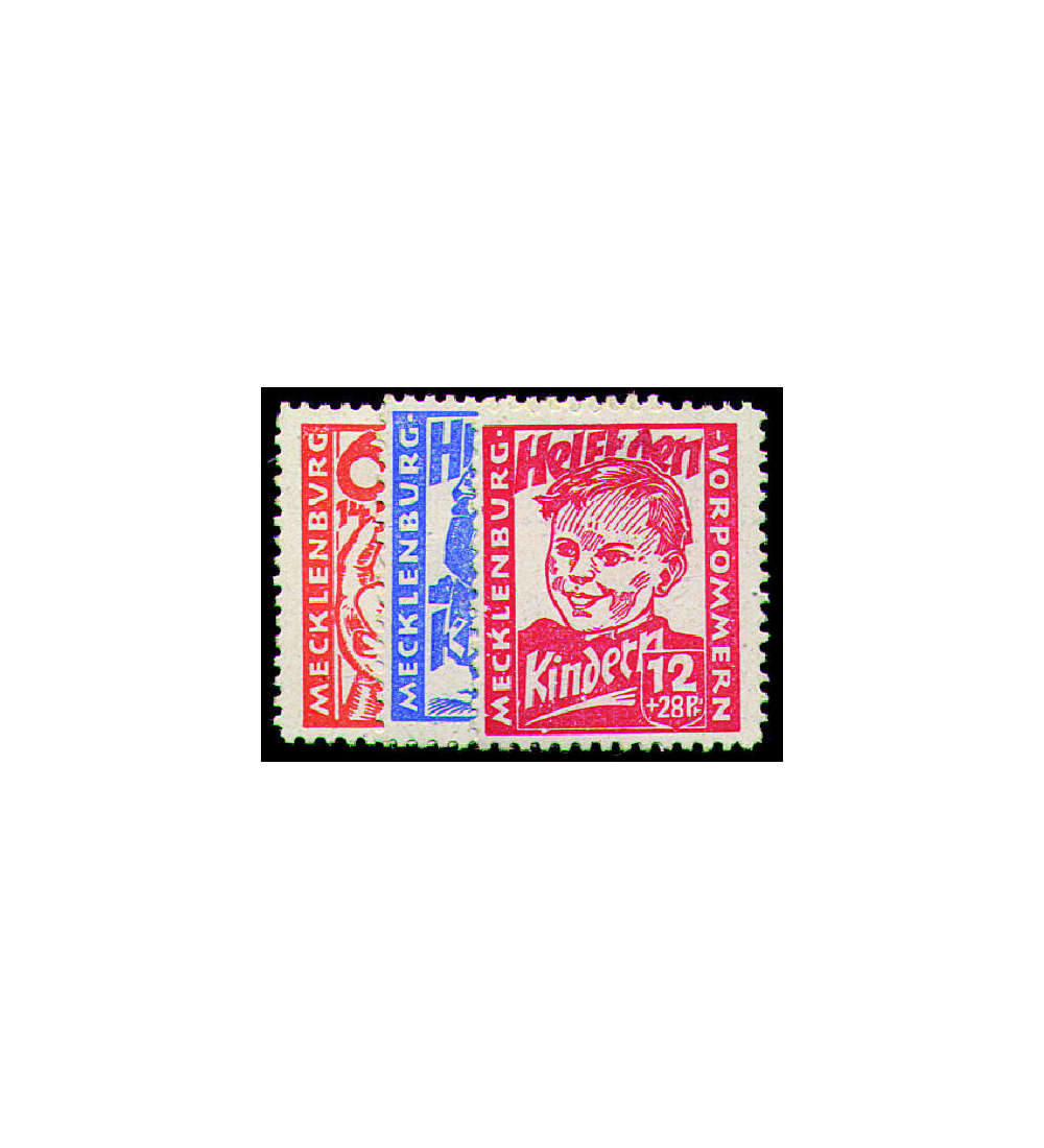 SBZ Nr. 26-28 postfrisch Kinderhilfe 1945