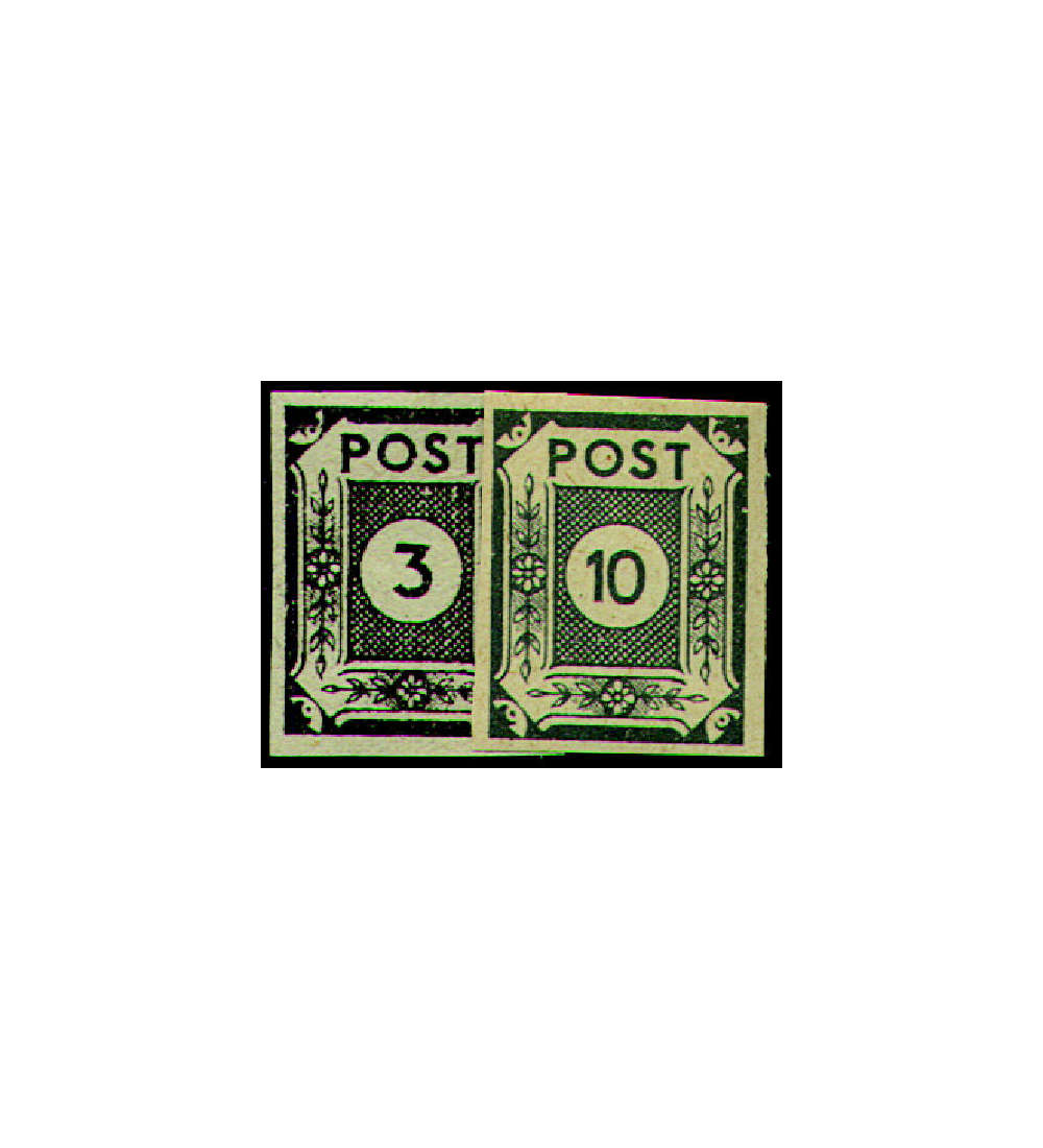 SBZ Nr. 51x-52x postfrisch Ziffern 1945