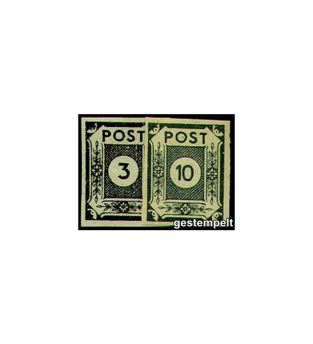 SBZ Nr. 51x-52x gestempelt     Ziffern 1945