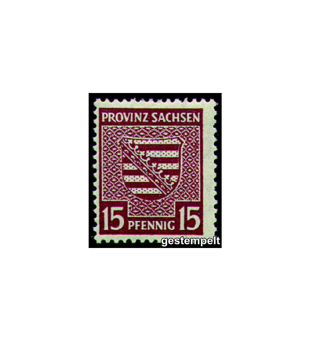 SBZ Nr. 80X gestempelt         Provinzwappen 1945
