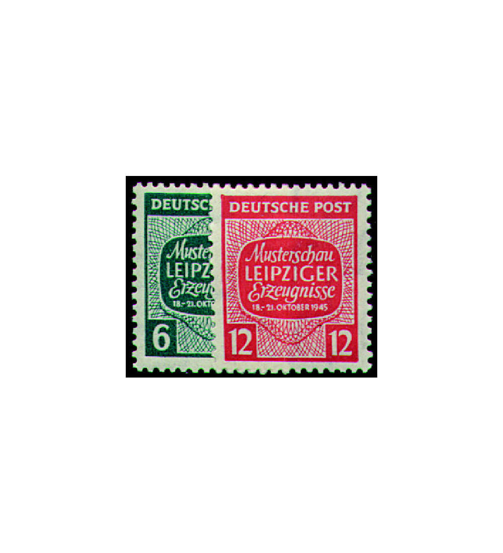 SBZ Nr. 124X-125X postfrisch Musterschau 1945