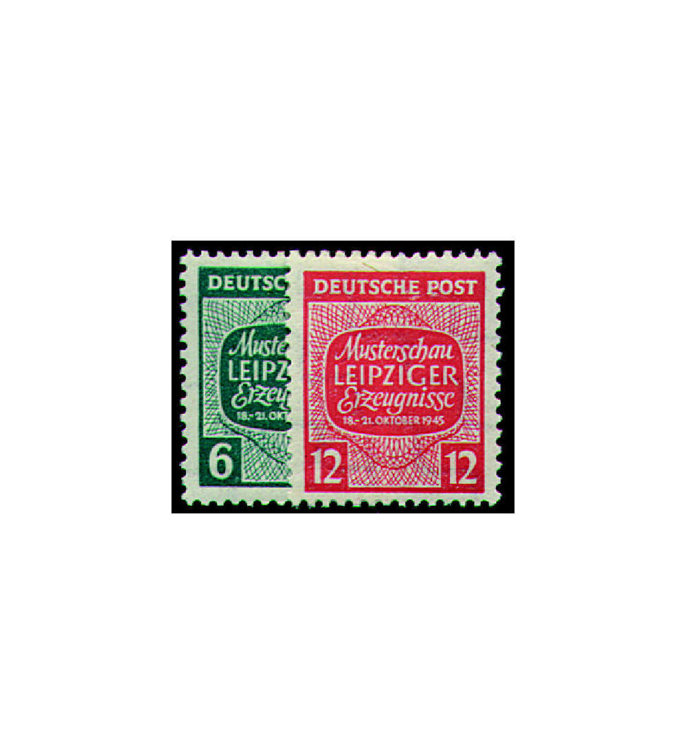 SBZ Nr. 124Y-125Y postfrisch Musterschau 1945