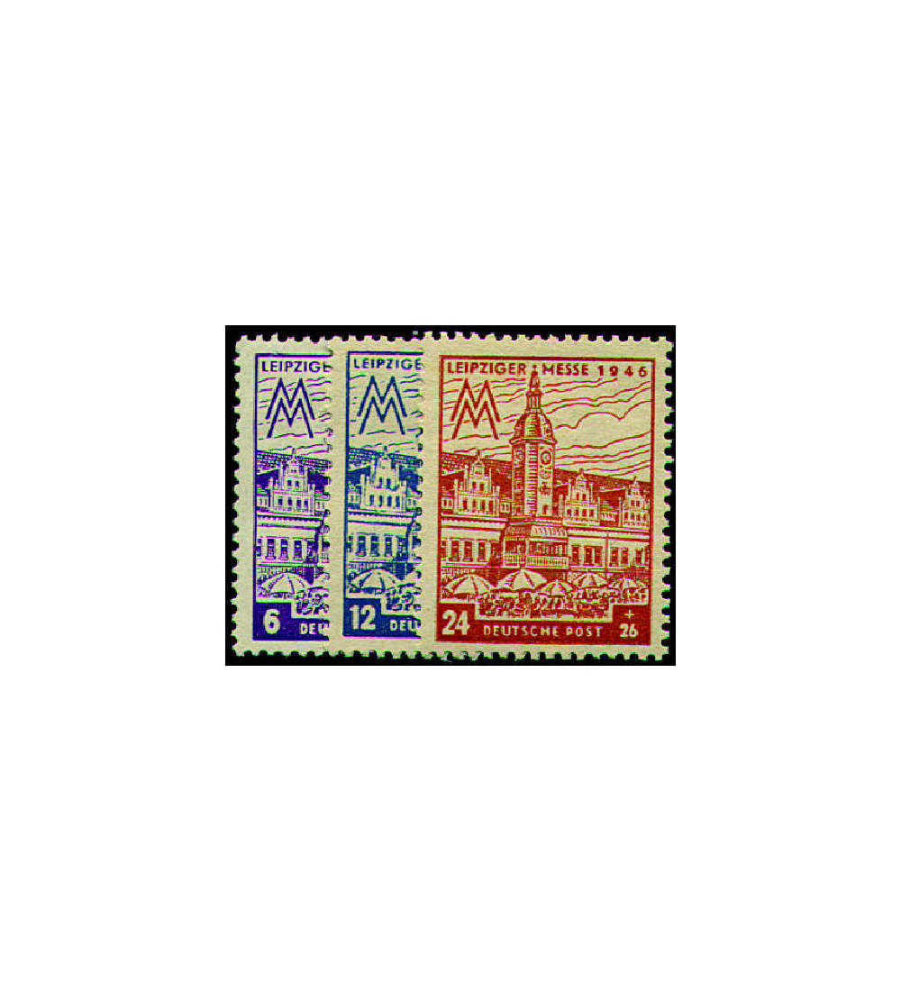 SBZ Nr. 162AZ-164AZ postfrisch Leipziger Messe 1946 3 Werte
