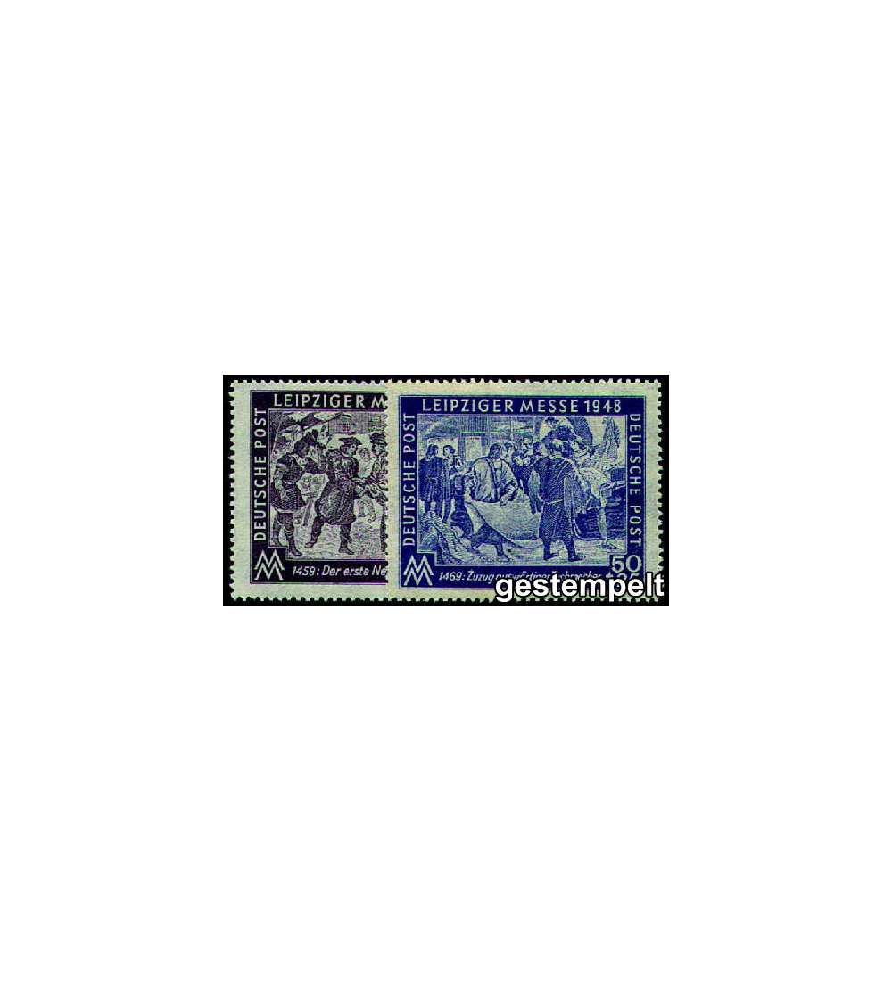 SBZ Nr. 198-199 gestempelt     Leipziger Messe 1948