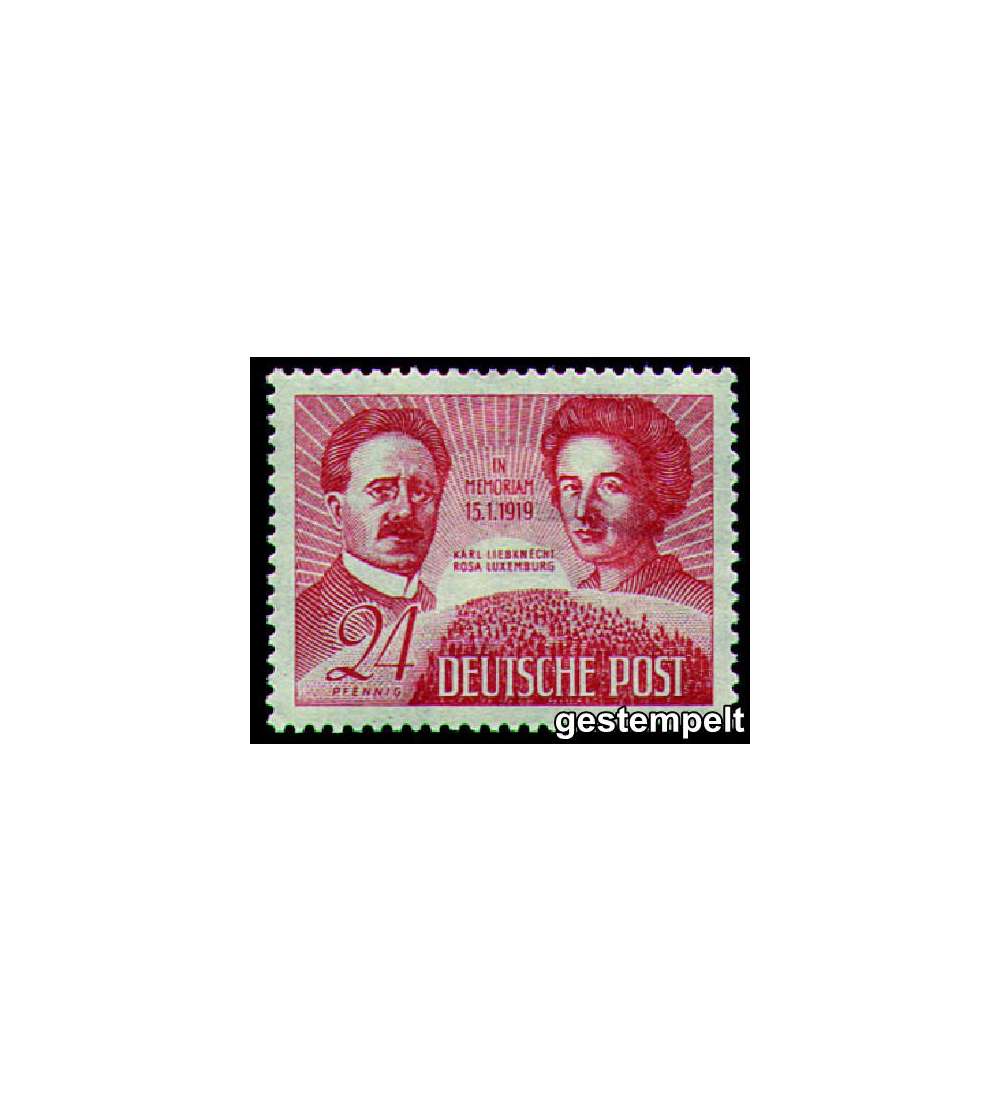 SBZ Nr. 229 gestempelt         Liebknecht/Luxemburg 1949