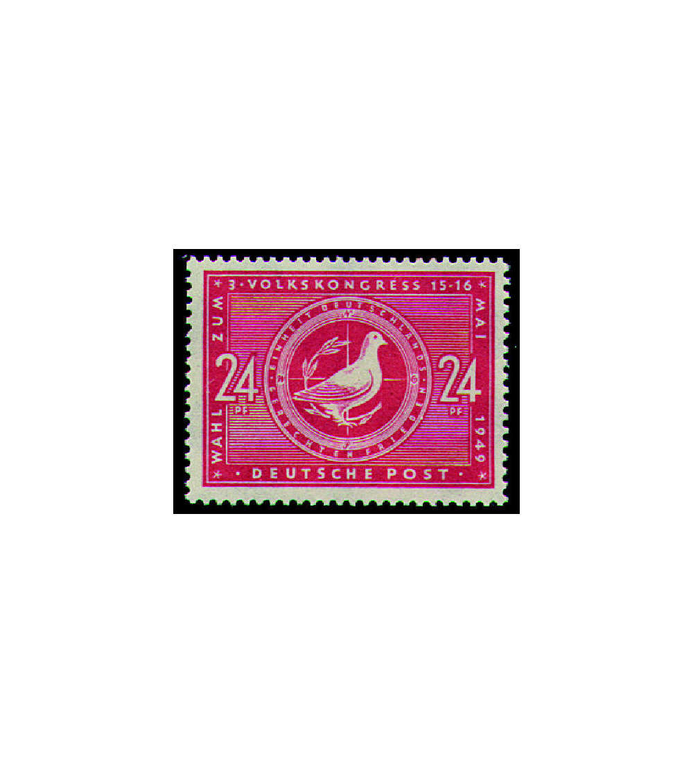 SBZ Nr. 232a postfrisch Wahl zum Volkskongre 1949