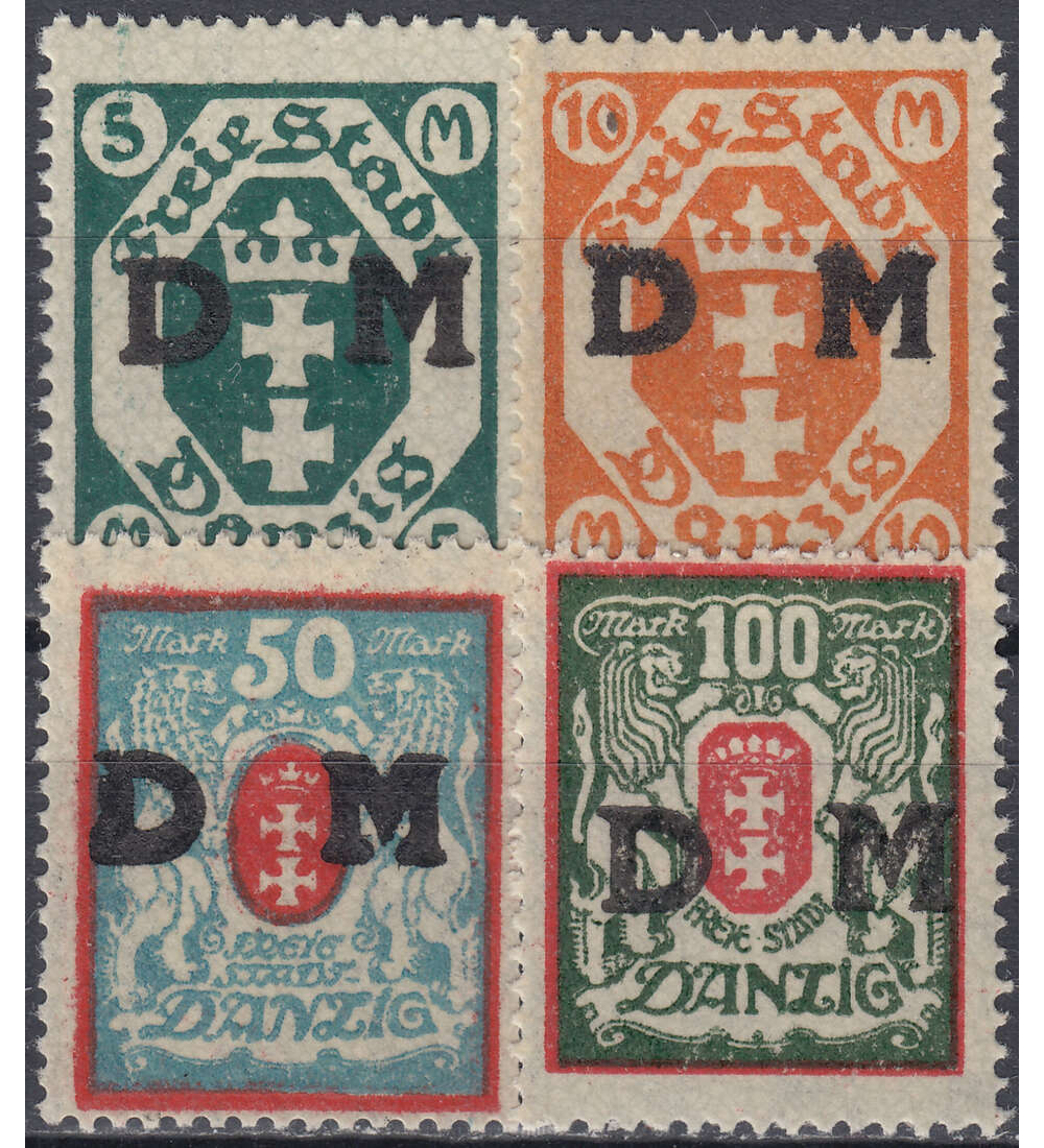 Danzig Dienst Nr. 30-34X postfrisch
