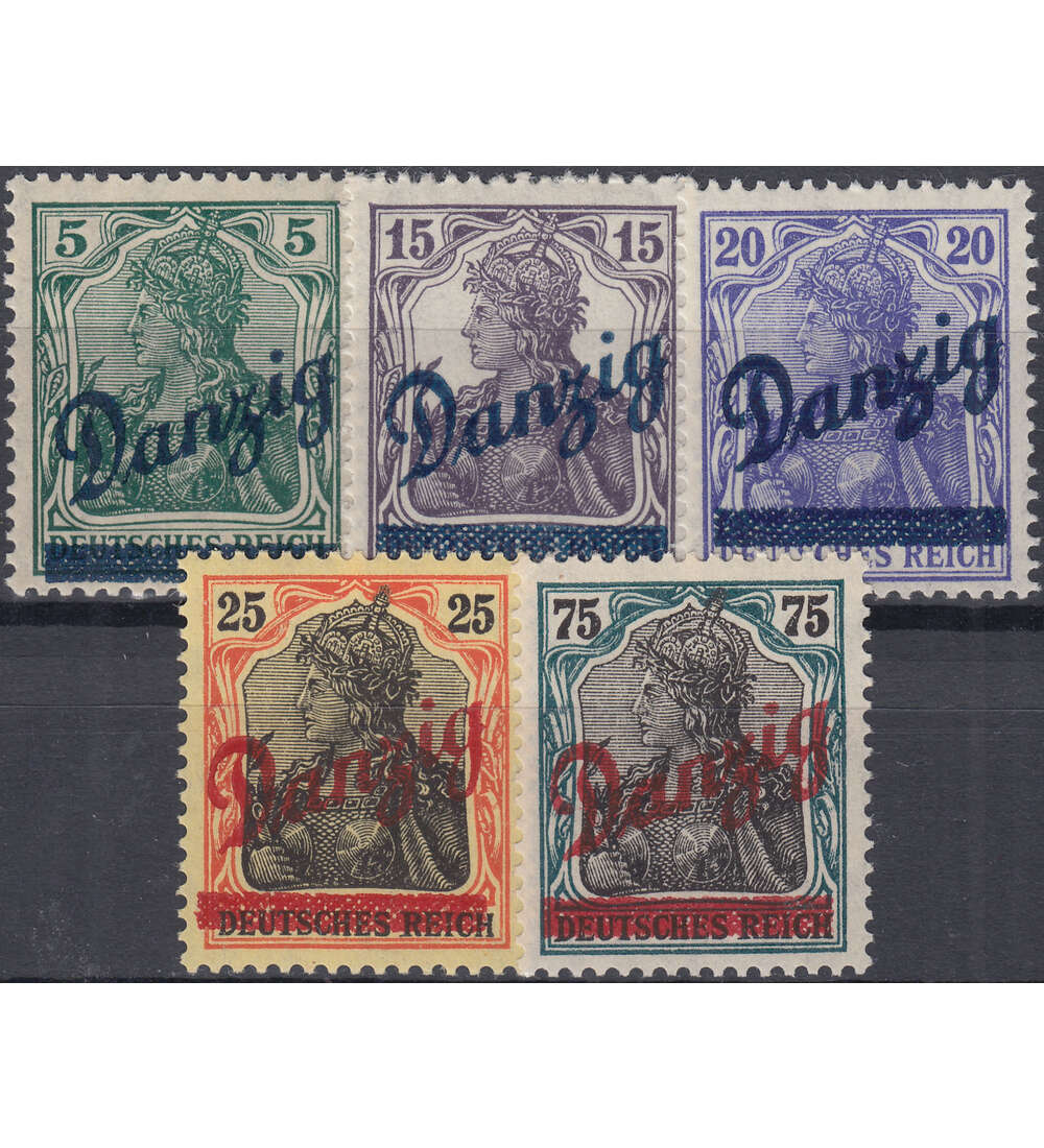 Danzig Nr. 21-25 postfrisch**