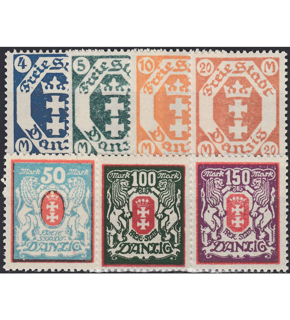 Danzig Nr. 123-129Y postfrisch **