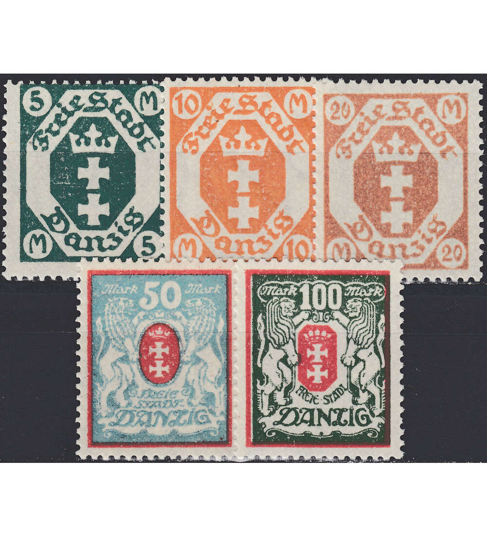 Danzig Nr. 124-128X postfrisch **