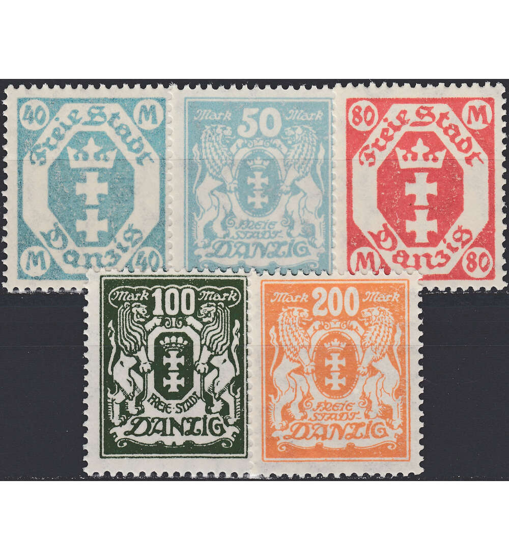 Danzig Nr. 138-142 postfrisch **