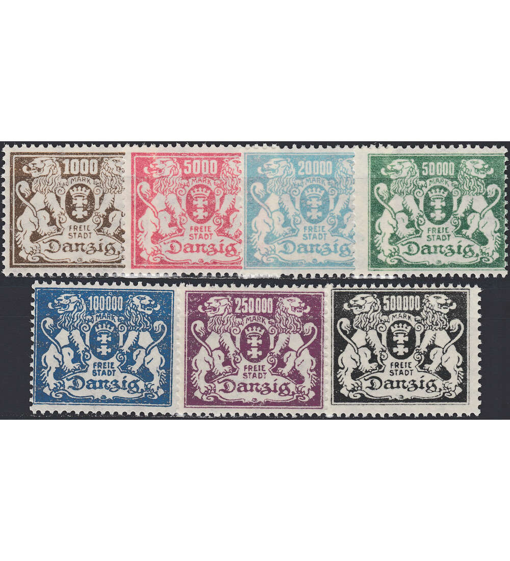 Danzig Nr. 151-157 postfrisch **