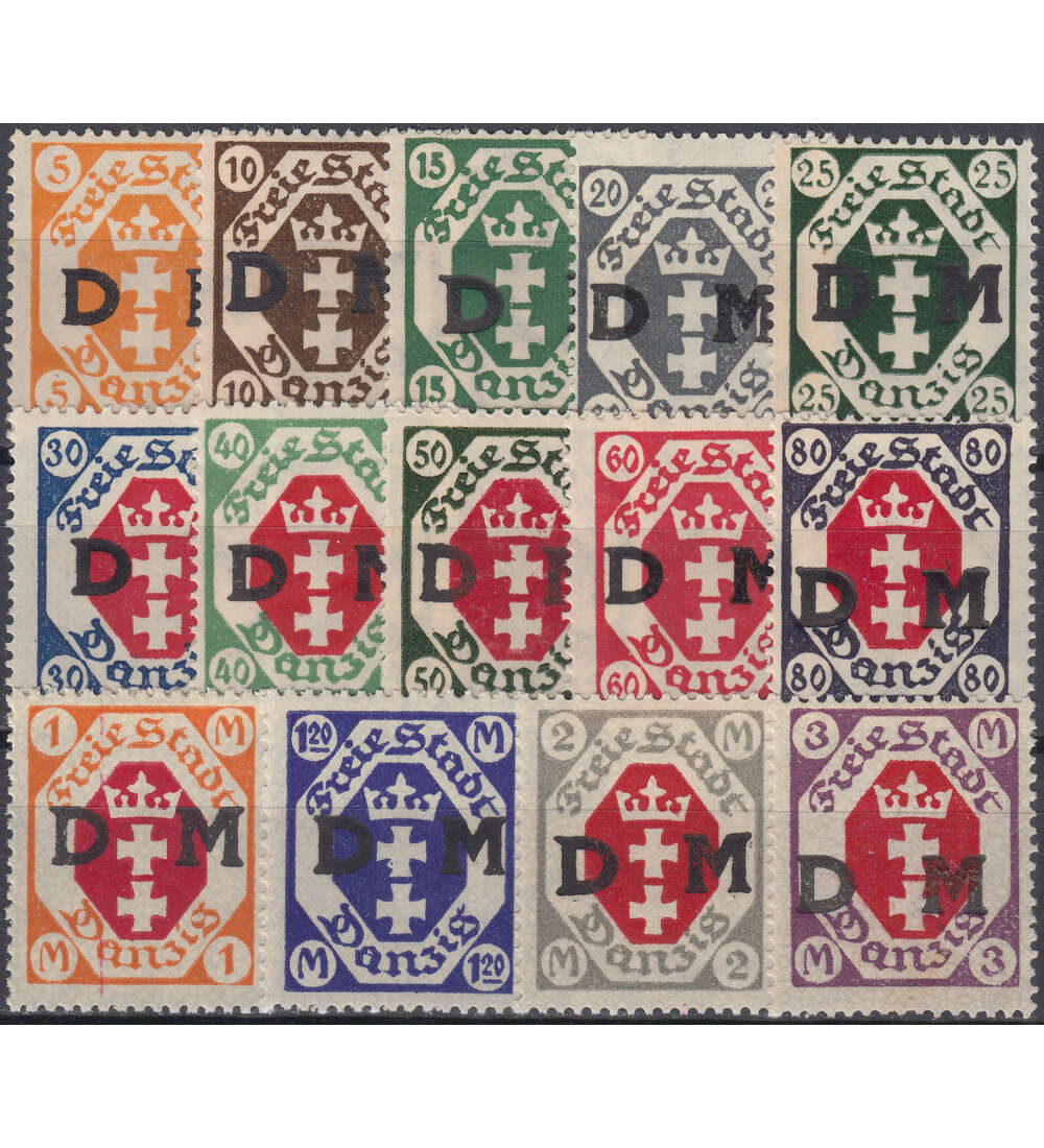 Danzig Dienst Nr. 1-14 postfrisch**