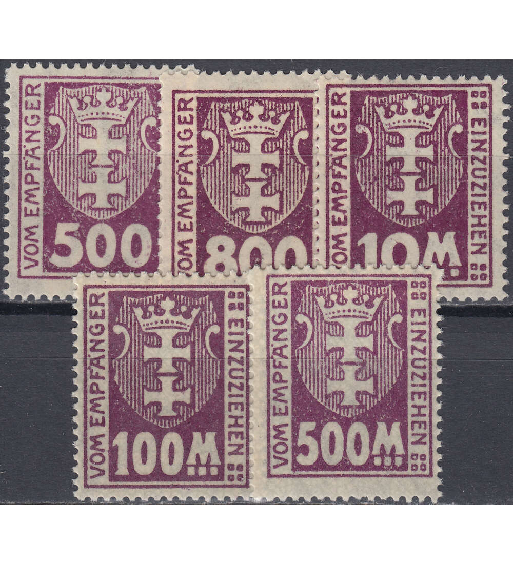 Danzig Porto Nr. 19-25X postfrisch**
