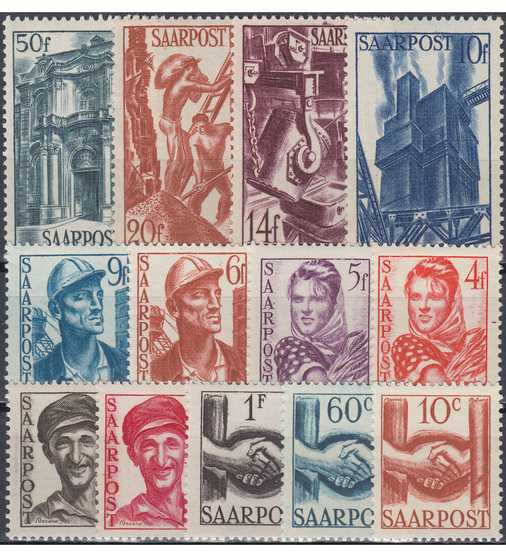 Saar Nr. 239-251 postfrisch Freimarken 1948