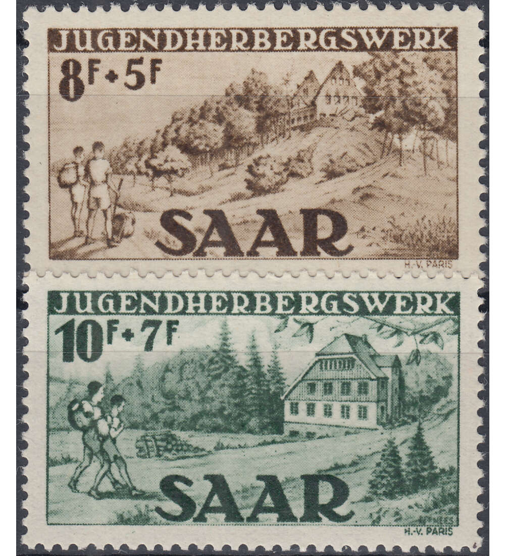 Saar Nr. 262-263 postfrisch Jugendherbergen