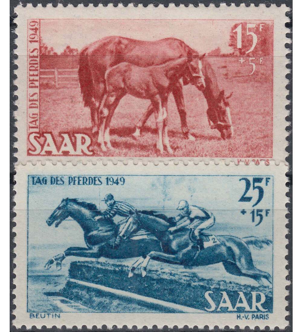 Saar Nr. 265-266 postfrisch Tag des Pferdes