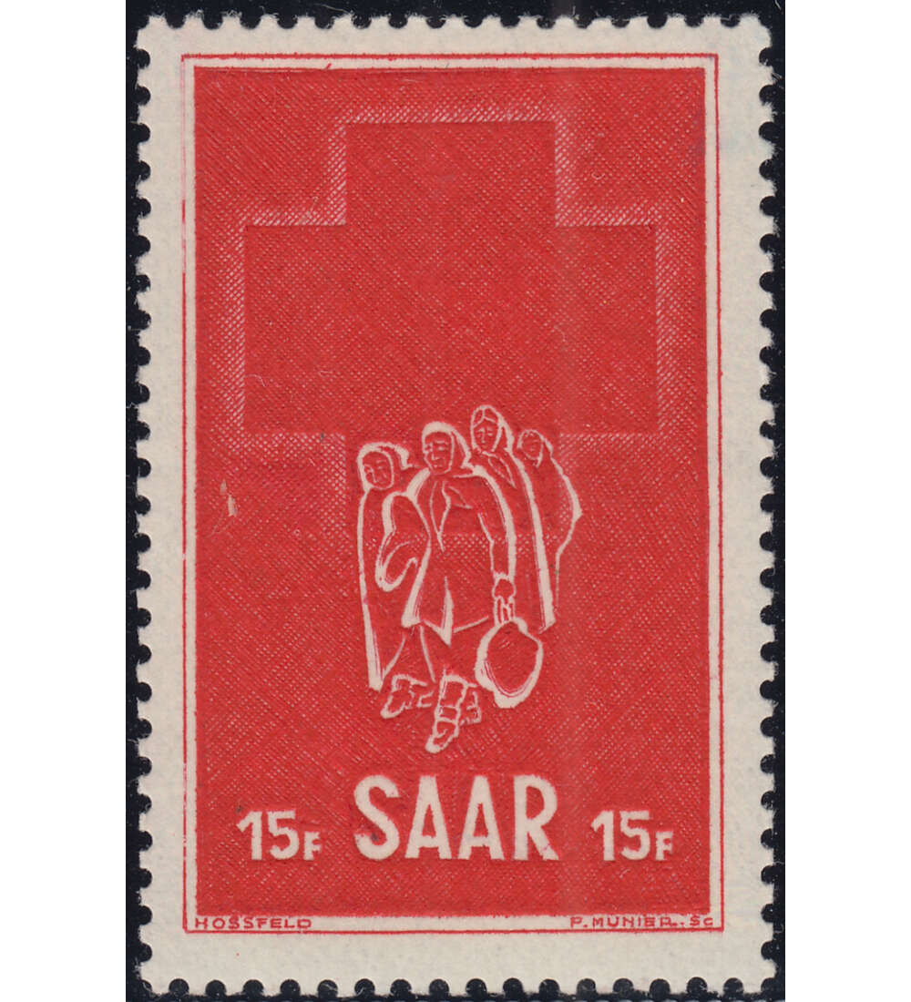 Saar Nr. 318 postfrisch Rotes Kreuz 1952