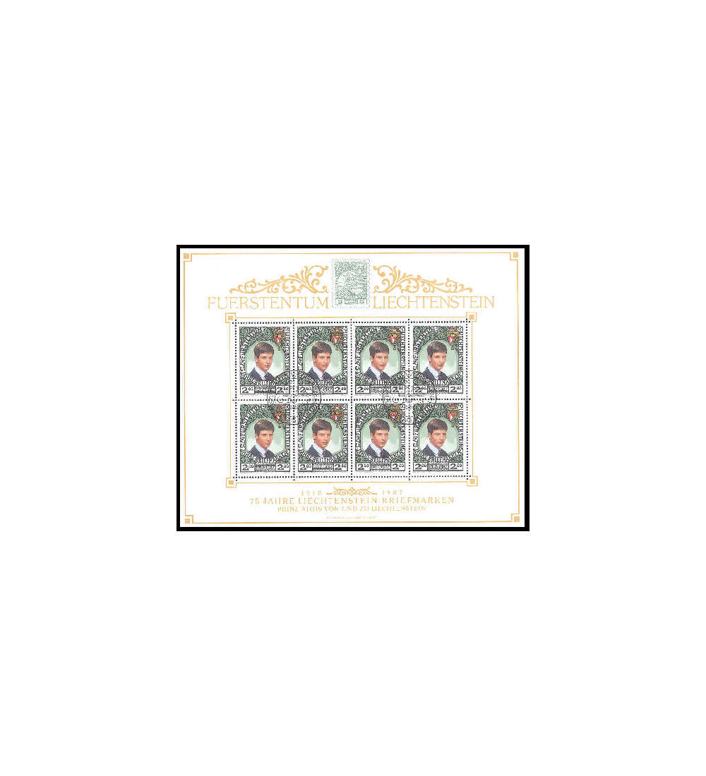 Liechtenstein Nr. 921 gestempelt Kleinbogen Prinz Alois