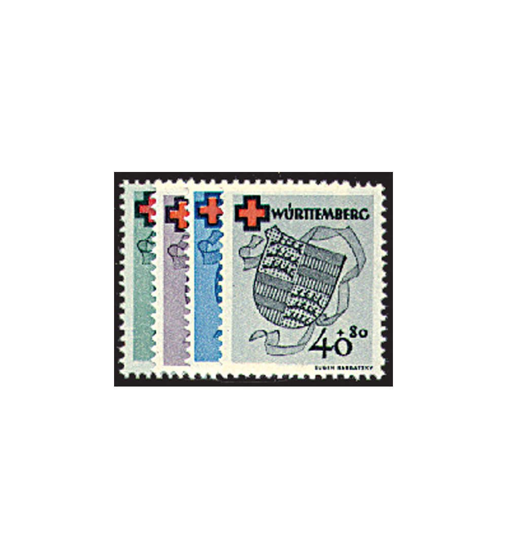 Franzsische Zone Wrttemberg Nr.40-43 Rotes Kreuz postfrisch **
