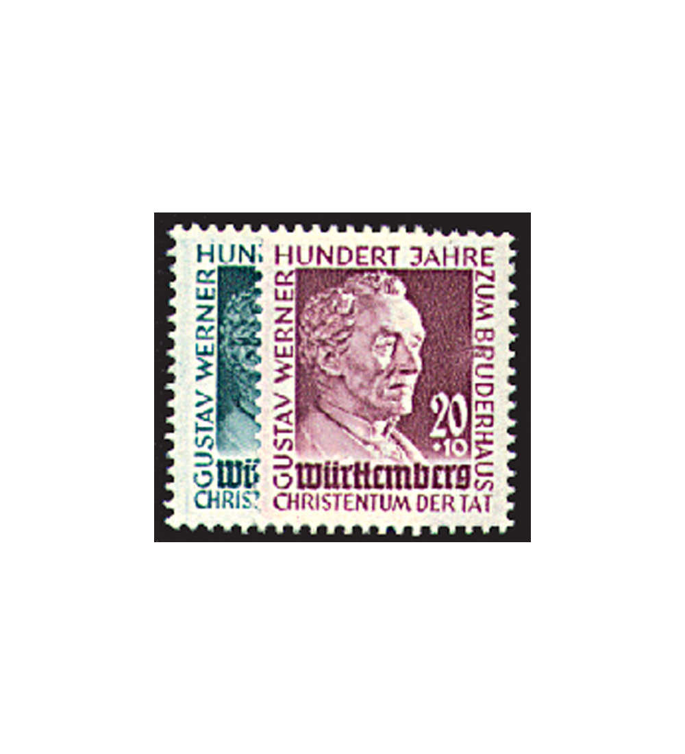 Franzsische Zone Wrttemberg Nr.47-48 Gustav Werner postfrisch **