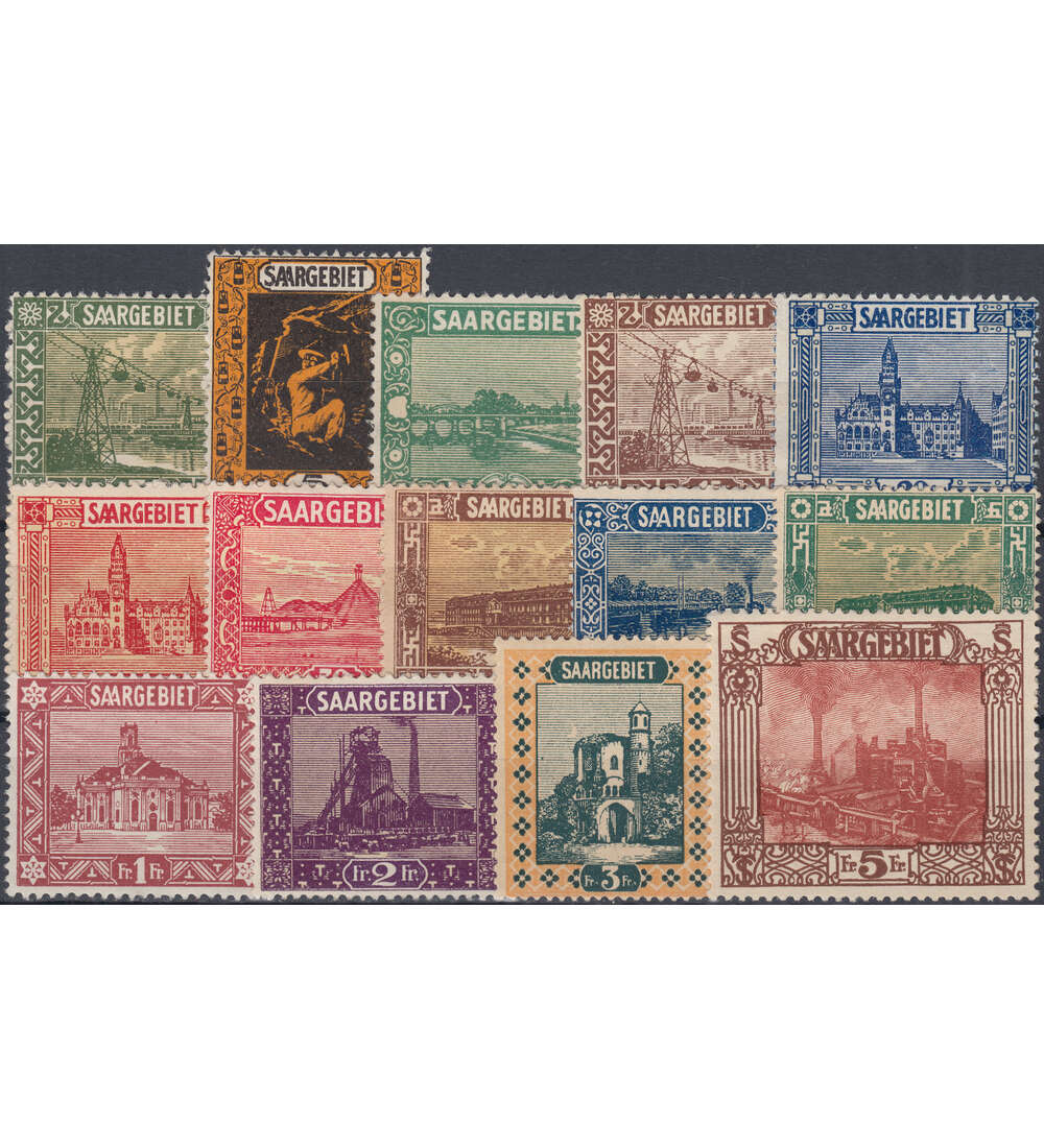 Saar Nr. 84-97 Freimarken 1922