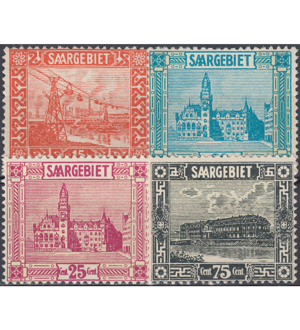 Saar Nr. 98-101 Freimarken 1923