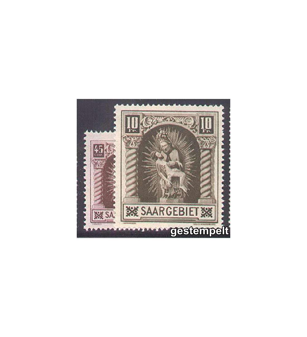 Saar Nr. 102-103 gestempelt