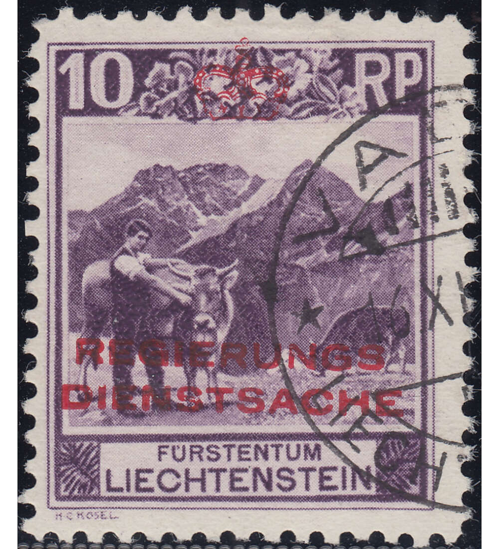 Liechtenstein Nr. D 2A gestempelt   Dienstmarken