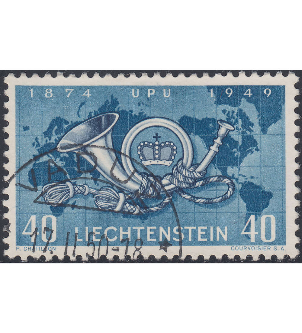Liechtenstein Nr. 277 gestempelt     75 Jahre Weltpostverein
