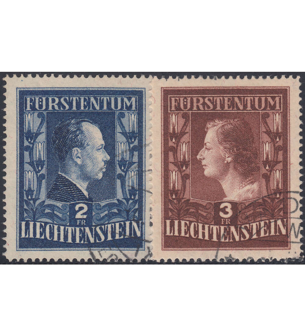 Liechtenstein Nr. 304-05B gestempelt Frstenpaar