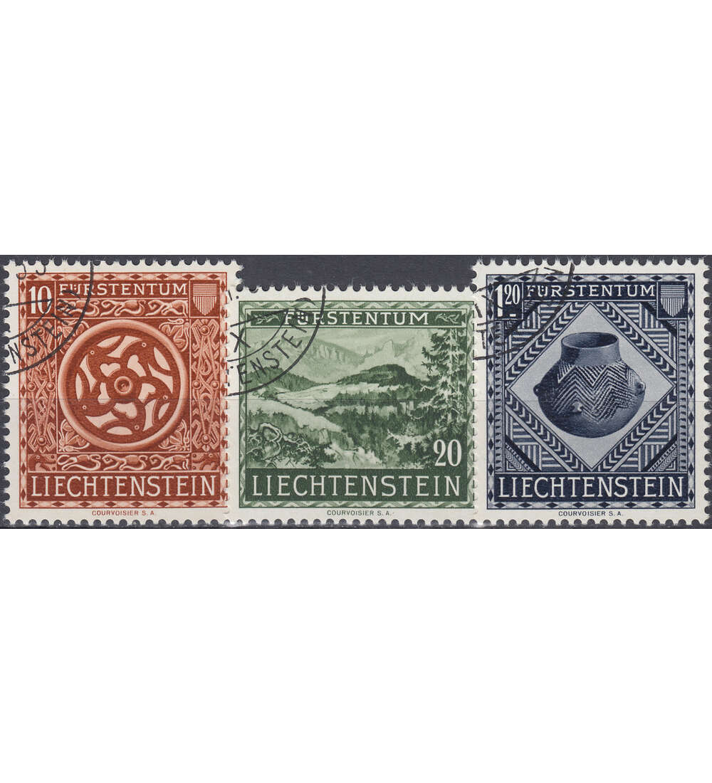 Liechtenstein Nr. 319-321 gestempelt Landesmuseum Vaduz