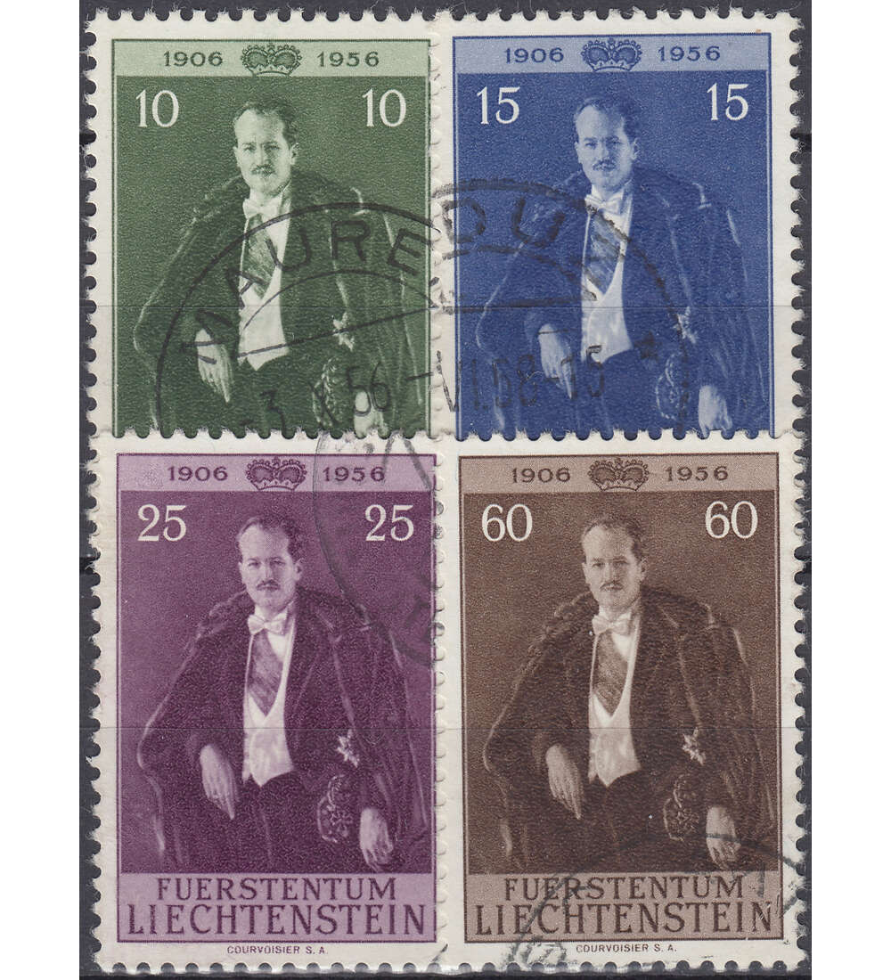 Liechtenstein Nr. 348-351 gestempelt  Geburtstag Frst Franz Josef