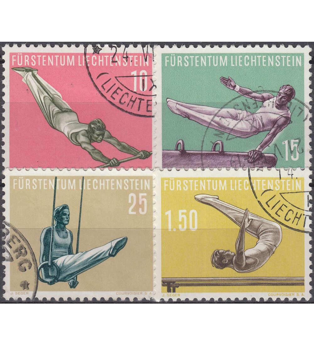 Liechtenstein Nr. 353-356 gestempelt  Sport 1957