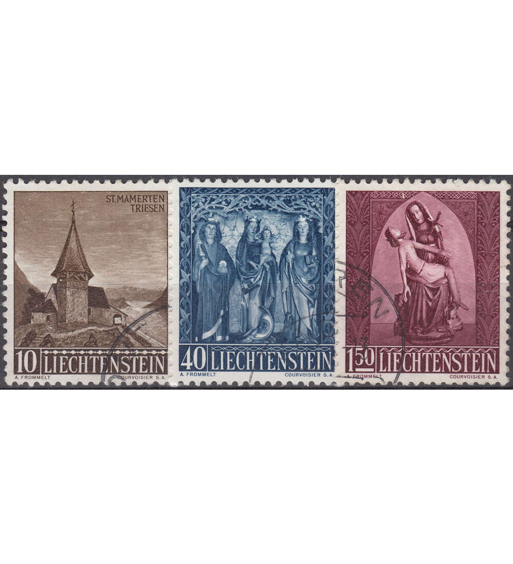 Liechtenstein Nr. 362-364 gestempelt Weihnachten 1957