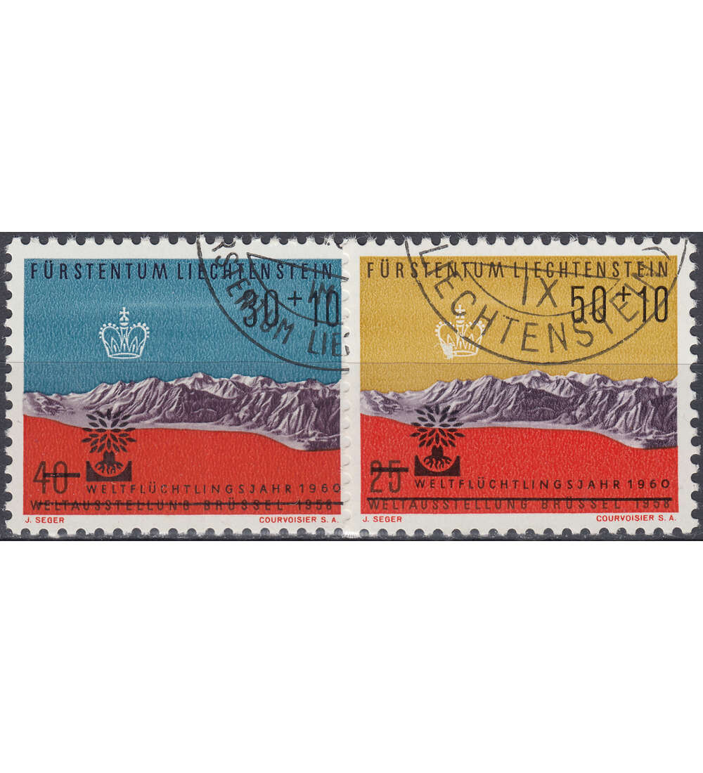 Liechtenstein Nr. 389-390 gestempelt  Weltflchtlingsjahr 1960