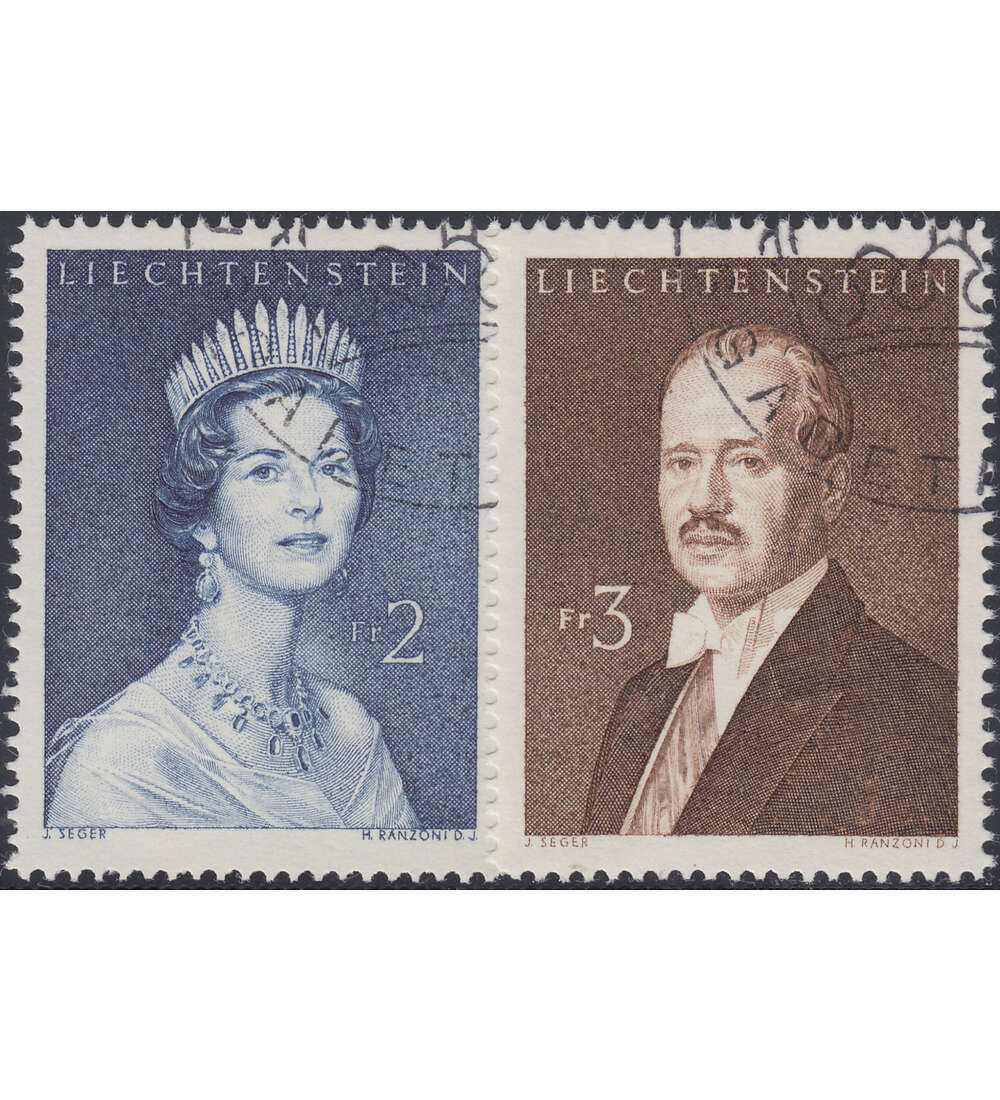 Liechtenstein Nr. 402-403 gestempelt Frstenpaar 1960