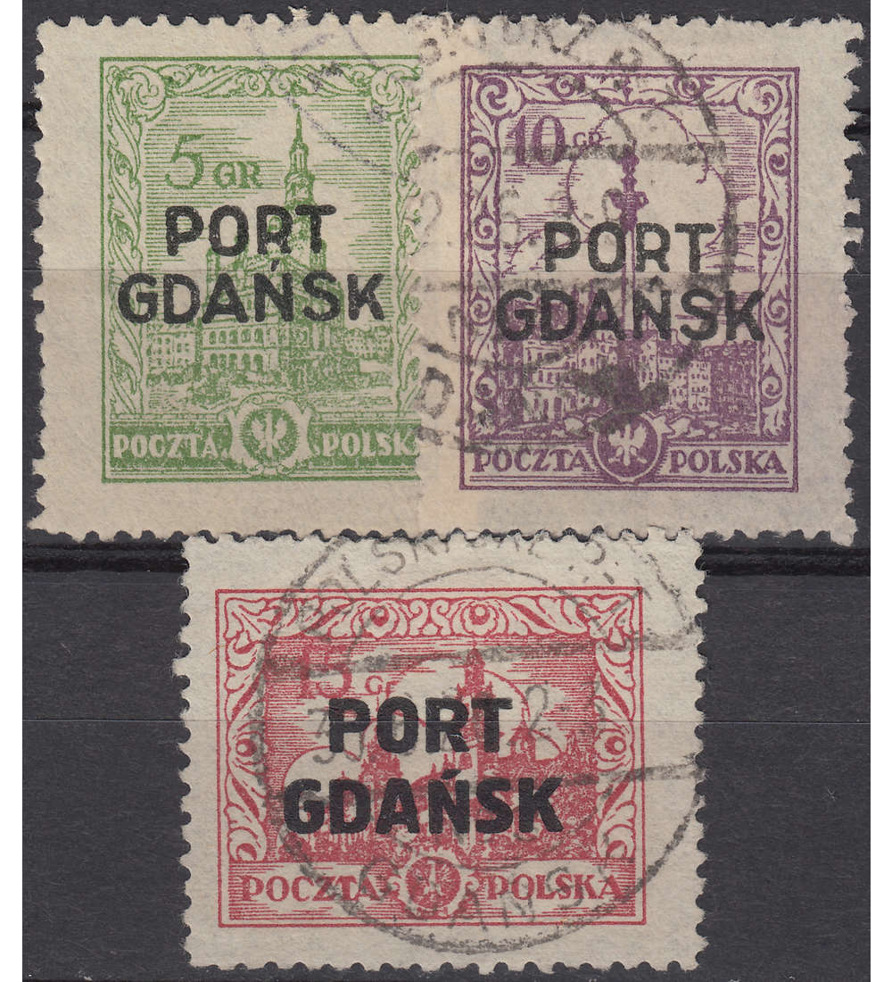 Danzig Port Gdansk Nr. 12-14 gestempelt