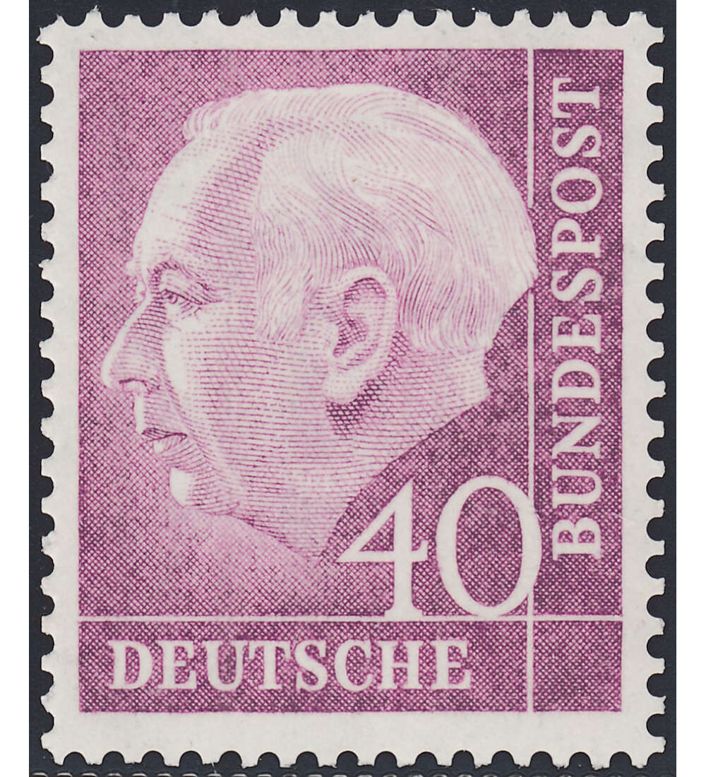 BRD Bund Nr. 188 postfrisch ** 40 Pfennig Heuss I