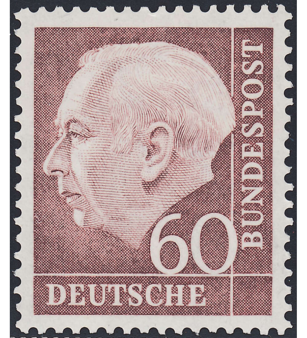 BRD Bund  Nr. 190 postfrisch ** 60 Pfennig Heuss I