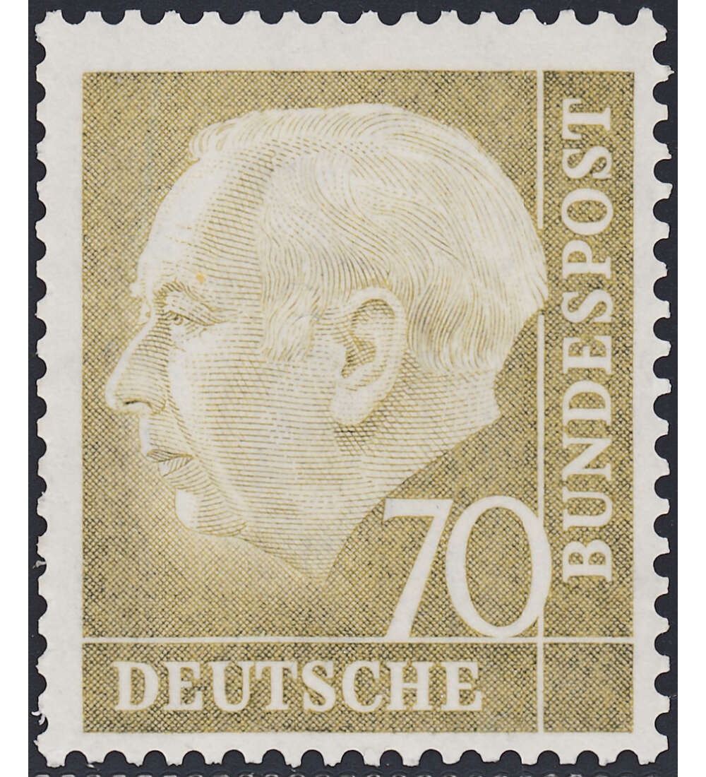 BRD Bund Nr. 191 postfrisch ** 70 Pfennig Heuss I